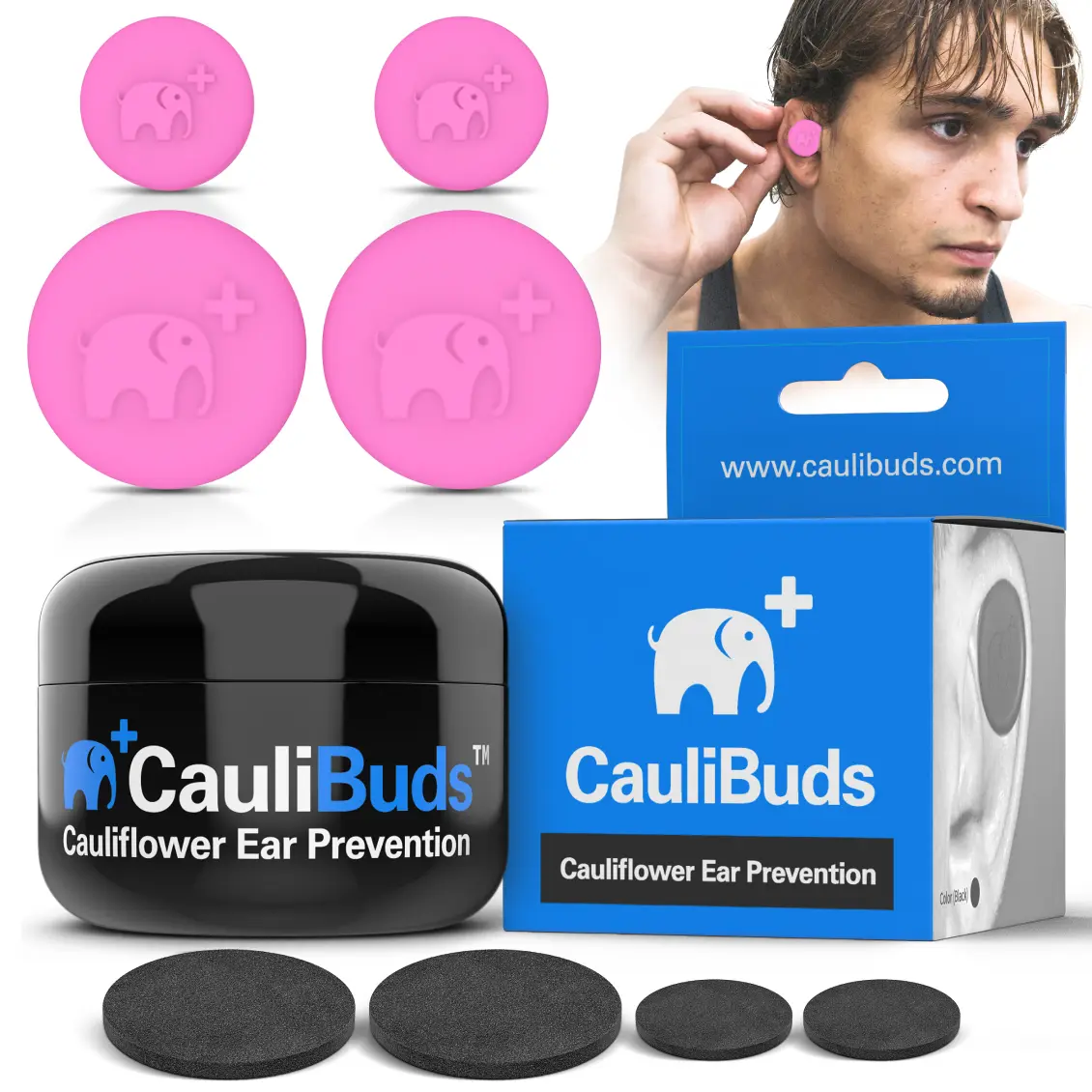 CauliBuds Cauliflower Ear Prevention Kit